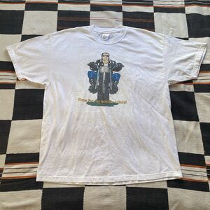Vintage 90’s Hanes 100% Cotton Graphic Tee. Size XL. Midlife Crisis. Biker Core.